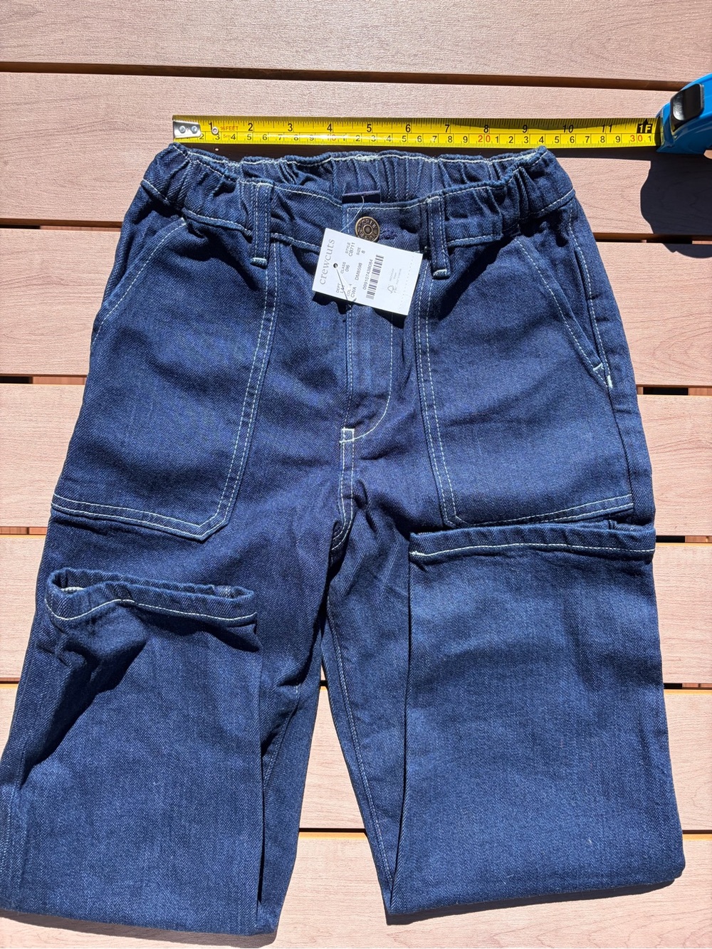 NWT Crewcuts Kids' pull-on jean in calypso wash size 8